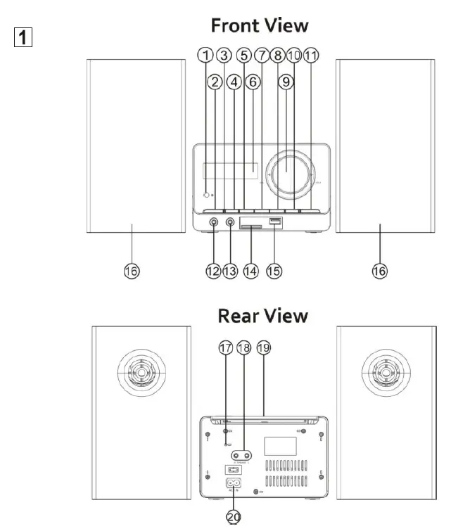 nevir NVR-715MCDU Micro System Player 2