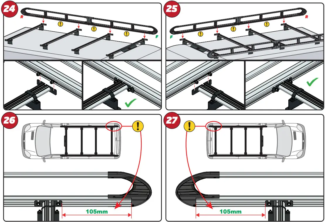 VAN GUARD VGUR 204 ULTI Rack+ Roof Rack - Fig 12