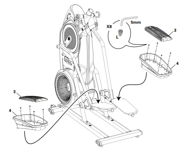BOWFLEX M6 Max Trainer Machine - Foot
