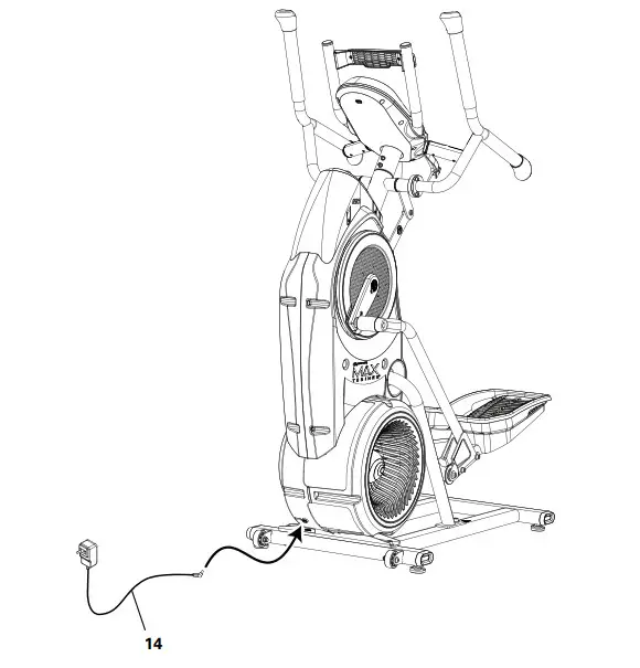 BOWFLEX M6 Max Trainer Machine - plug