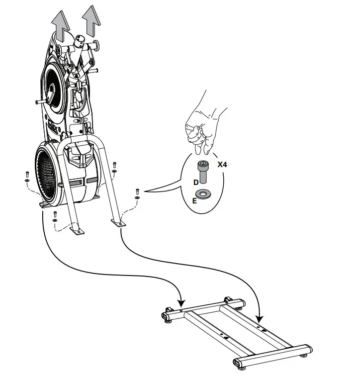 BOWFLEX M6 Max Trainer Machine - tighten 2