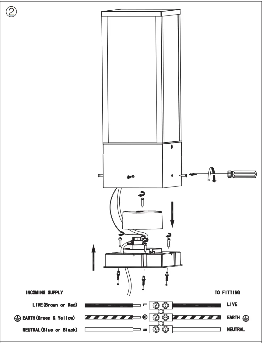 QAZQA 105186 Charlois Industrial Standing Outdoor Lamp - Assembly 1