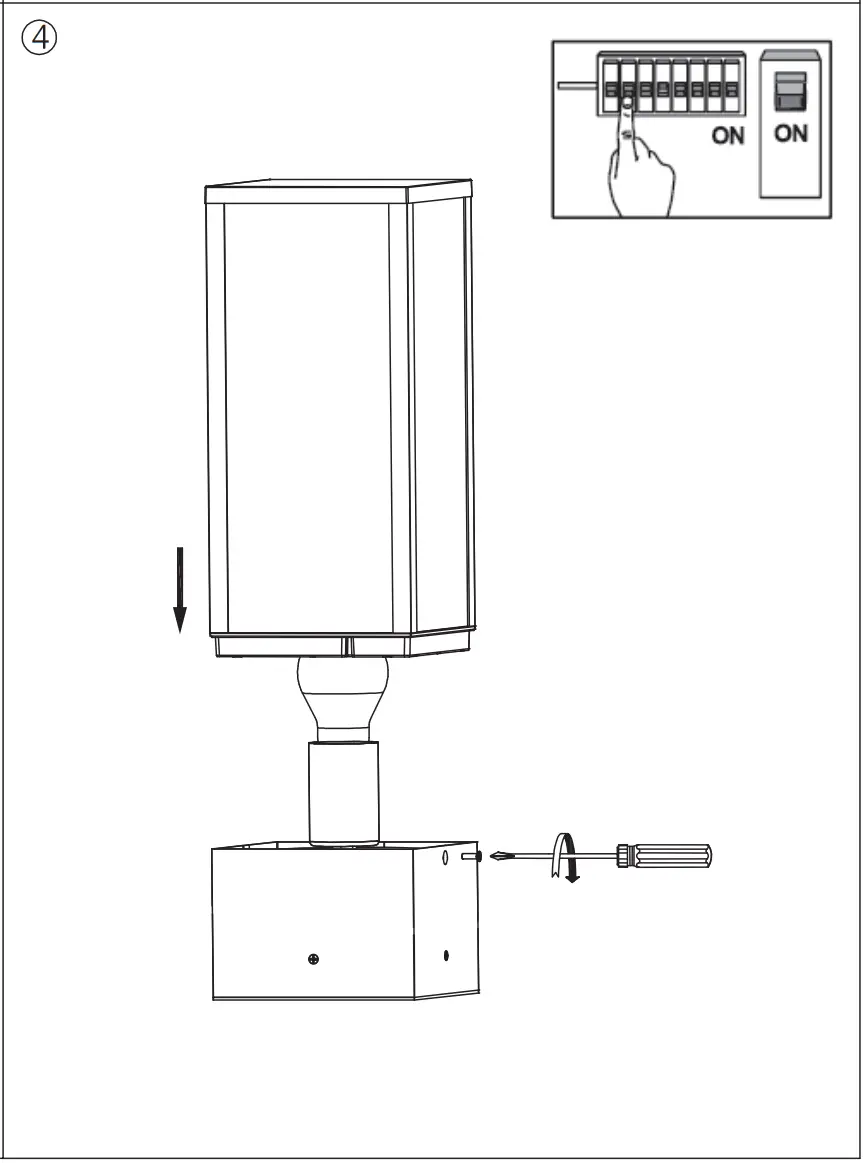 QAZQA 105186 Charlois Industrial Standing Outdoor Lamp - Assembly 3