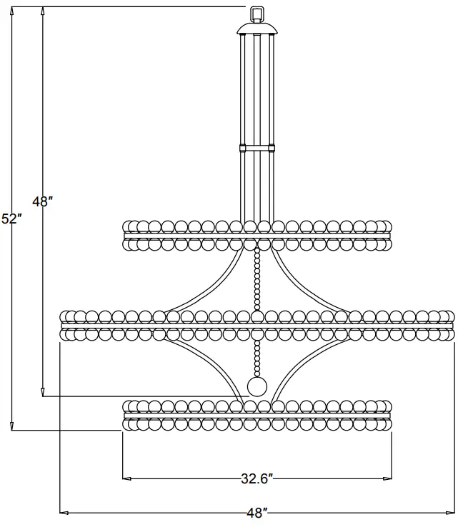 CRYSTORAMA CLO-8000-AG Clover 24 Light Chandelier