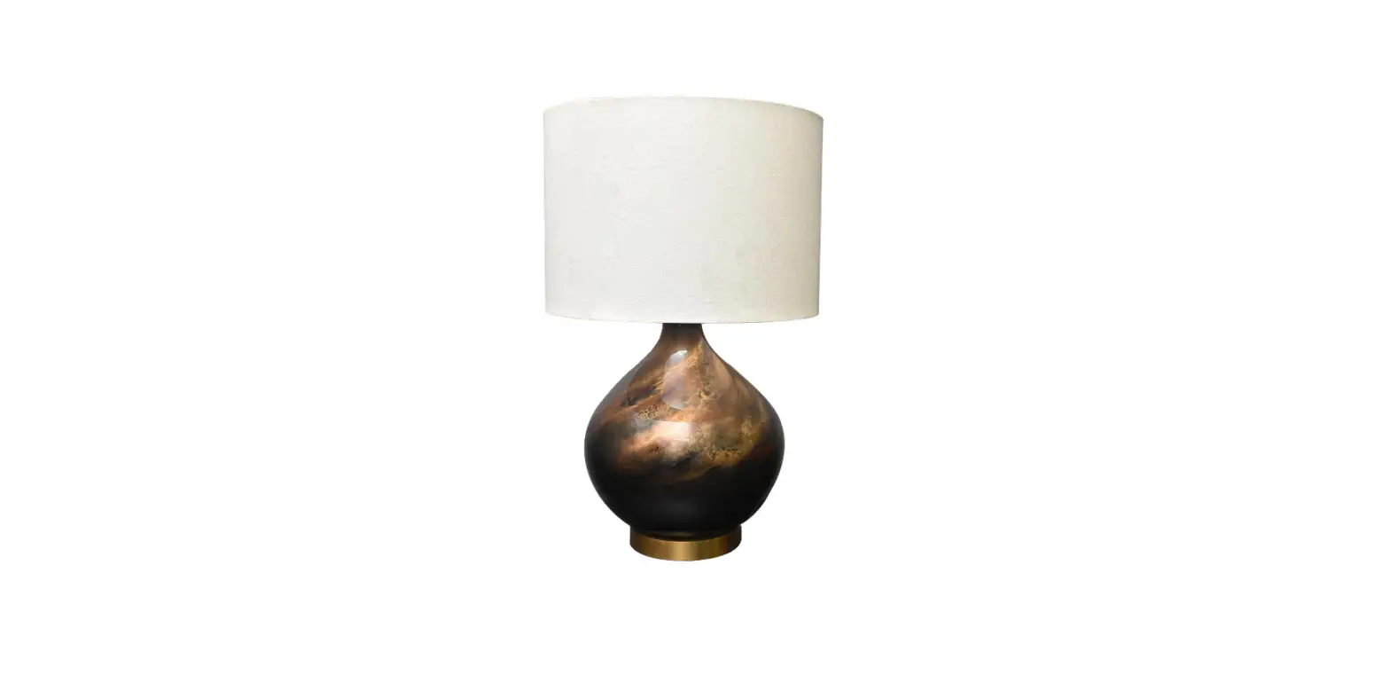Ethan Allen 096080 Eisa Midcentury Style Brown And Gold Table Lamp Instruction Manual