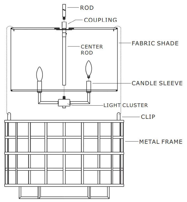 CRYSTORAMA DAN 404 VG Danielson 4 Light Chandelier