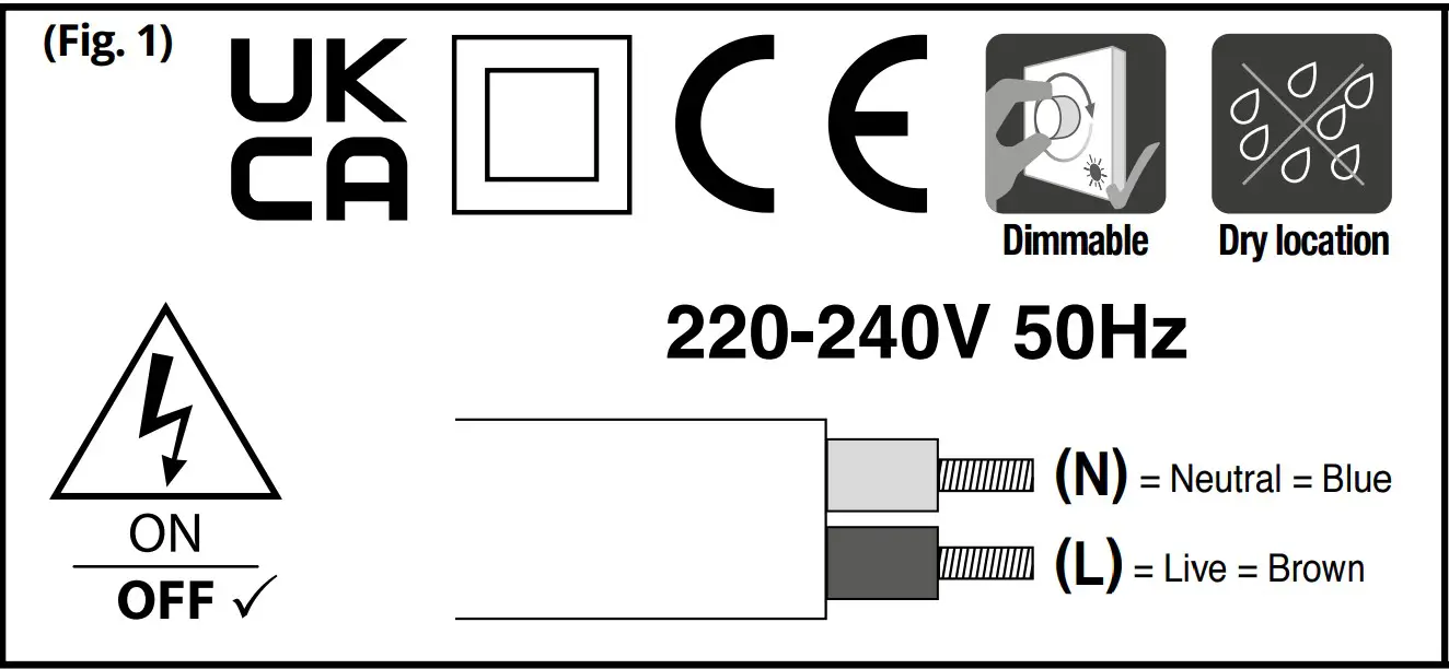 integral LED Evolight Dimmable - fig 1