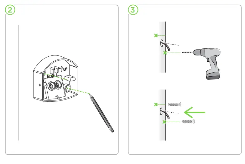 LUTEC 5205702118 Wall Lamp - Installation 2
