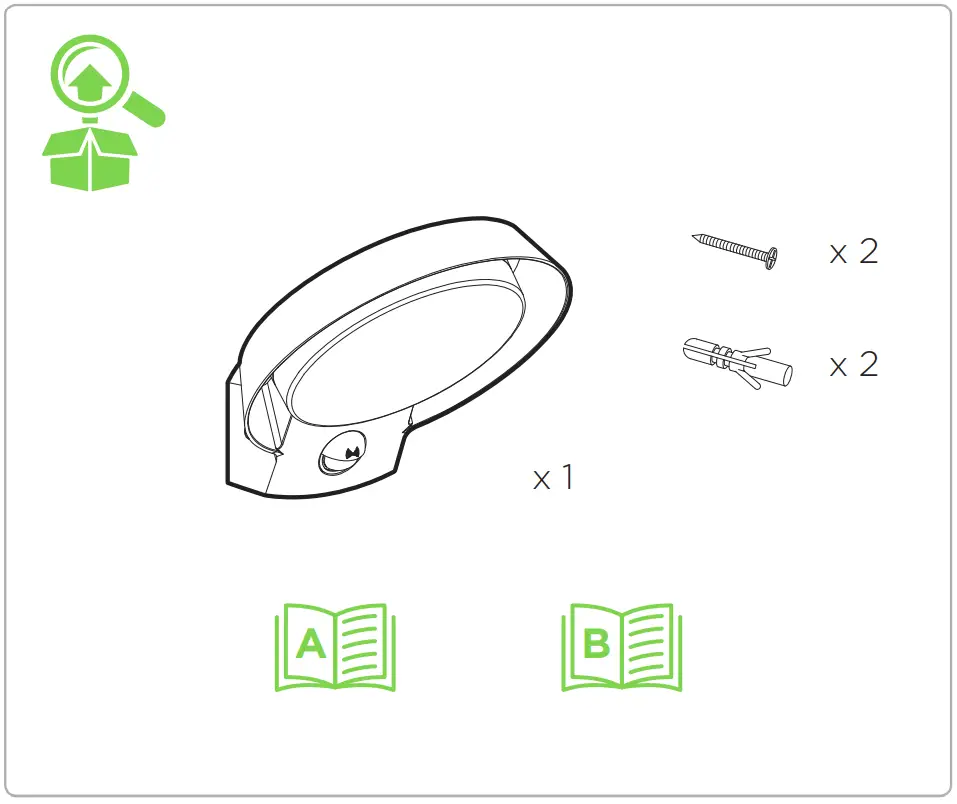 LUTEC 5205702118 Wall Lamp - Parts 1