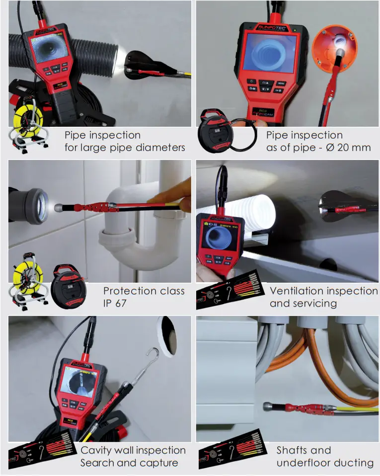 RUNPOTEC RC2 Inspection Camera - Monitor 2