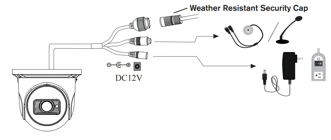 VITEK VTC-TNT4RMA4 Transcendent Series Motorized IP Turret Camera - Network Cable