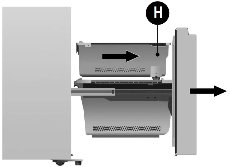 Disassembling the freezer door 