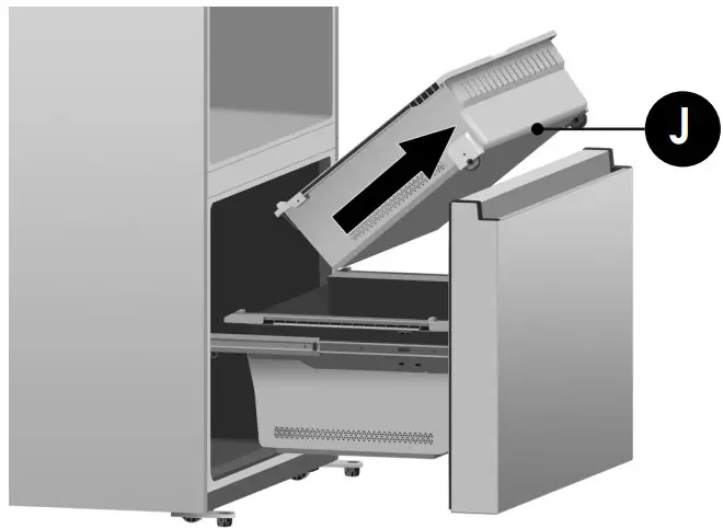 Disassembling the freezer door 