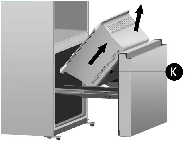 Disassembling the freezer door 