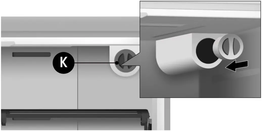 Changing the water filter 