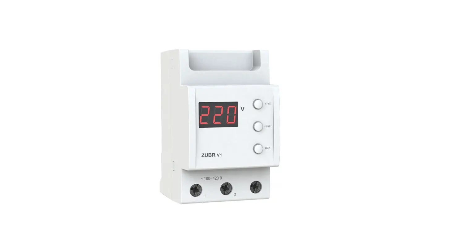 Zubr V1 Single Phase Household Voltmeter Instruction Manual