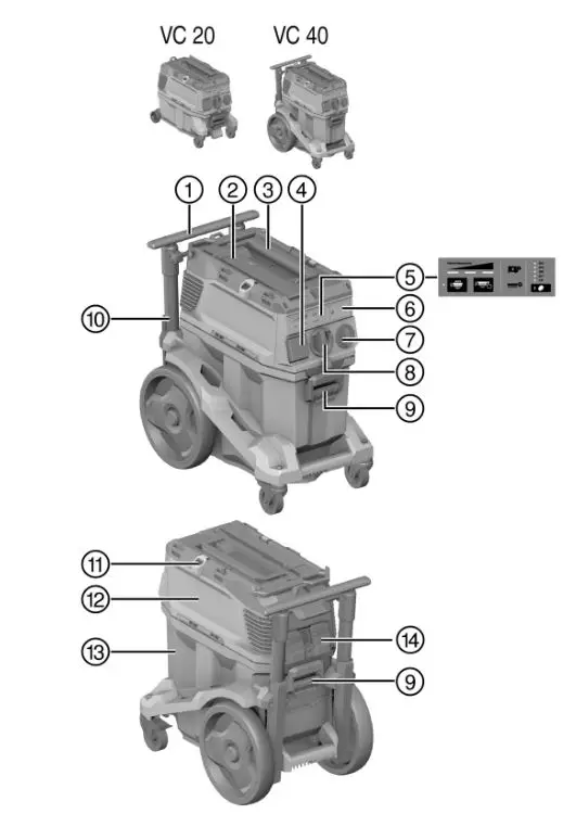 HILTI VC 20M-X Jobsite Vacuum Cleaners - Product overview