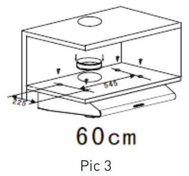 VALBERG CH 60 2M W 302C Cooker Hood - Pic 3