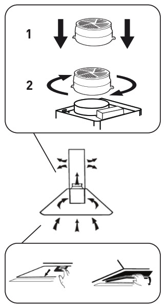 VALBERG CH 60 2M W 302C Cooker Hood - Pic 5