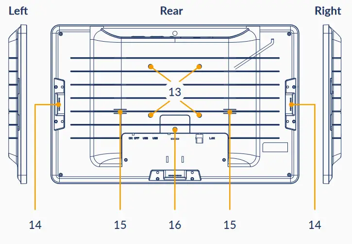 Newland NQuire 1500 Micro Kiosk - rear