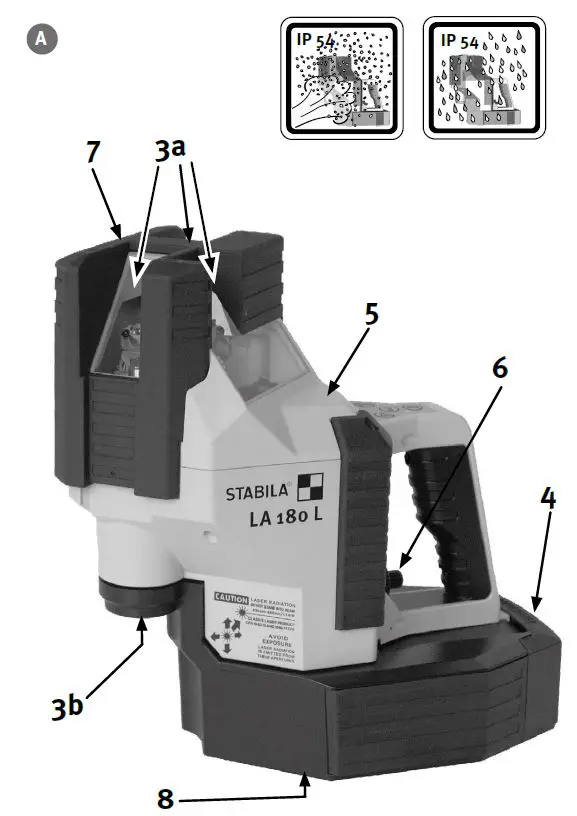 STABILA-LA-180L-Layout-Station-Multi-Lines-Self-Leveling-Fully-Automatic-fig-1