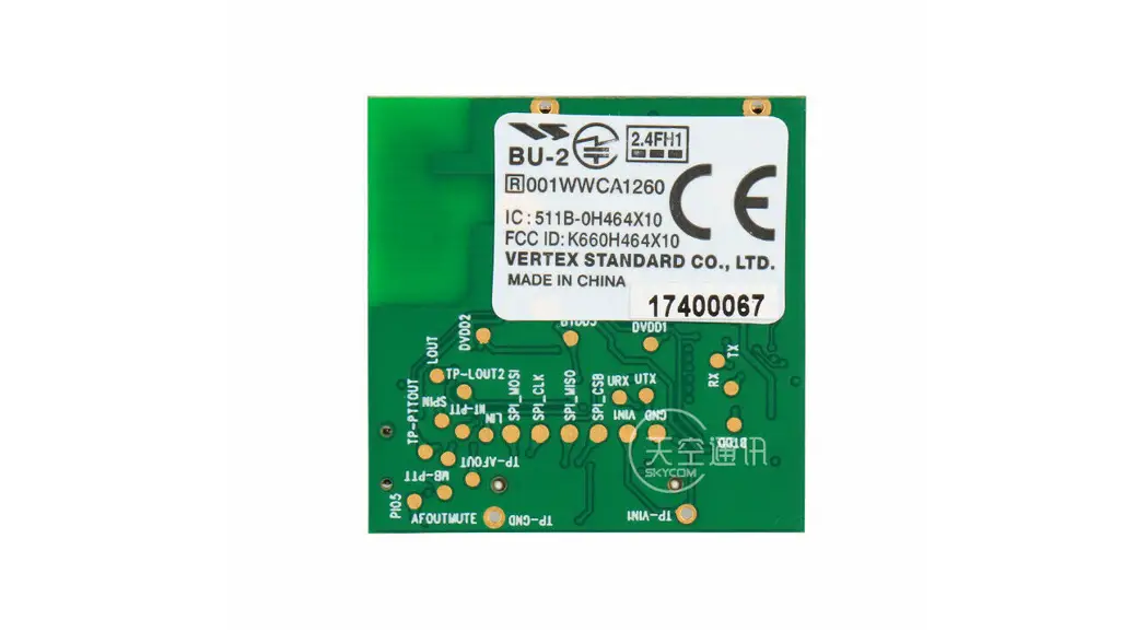 Vertex Standard Bu-2 Bluetooth Adapter Unit User Manual