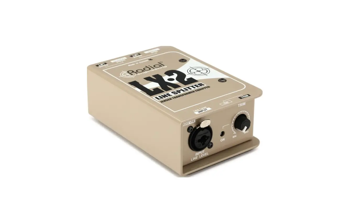 Radial Engineering Lx-2 2-channel Balanced Line Splitter User Guide
