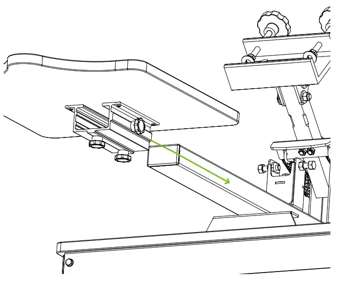 Riley Hopkins RH-150-1x1 150 1 Color 1 Station Screen Printing Press - station