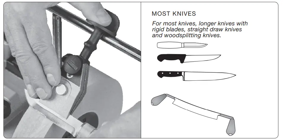 TORMEK KJ-140 Wide Centering Knife - Knife