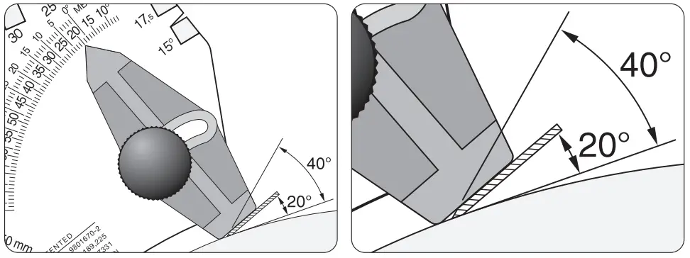 TORMEK KJ-140 Wide Centering Knife - Knives