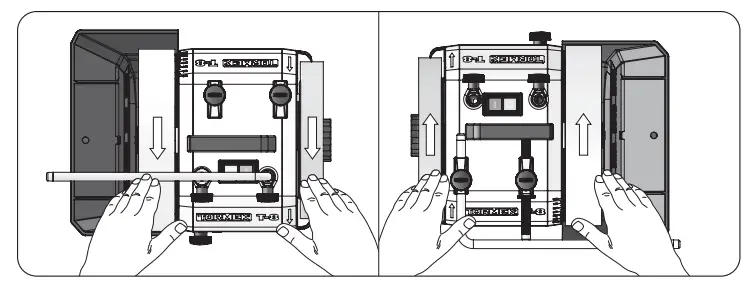 TORMEK KJ-140 Wide Centering Knife - Positioning