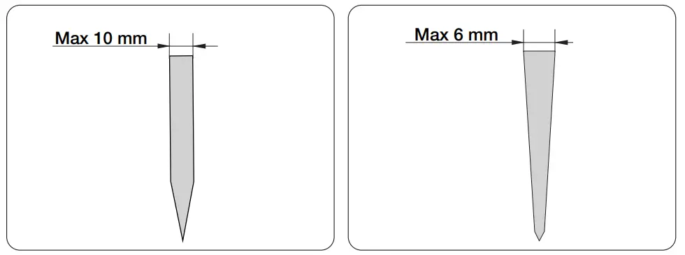 TORMEK KJ-140 Wide Centering Knife - thickness
