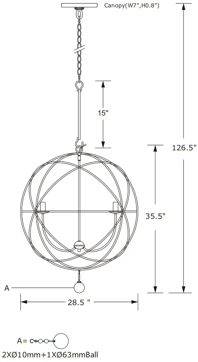 CRYSTORAMA NX40610 Solaris Six Light Chandelier - overview 1