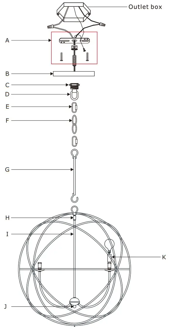 CRYSTORAMA NX40610 Solaris Six Light Chandelier - overview 2
