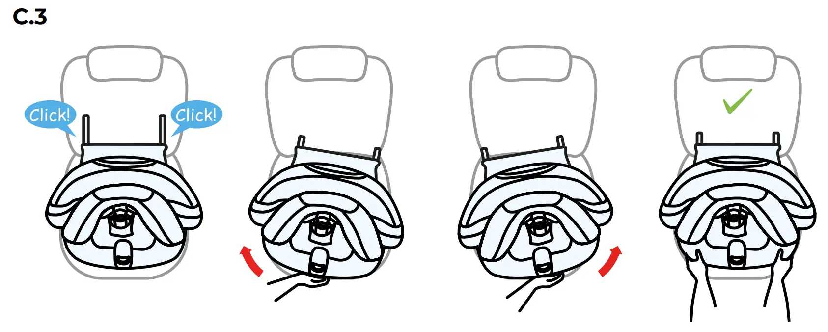 Installation in the car