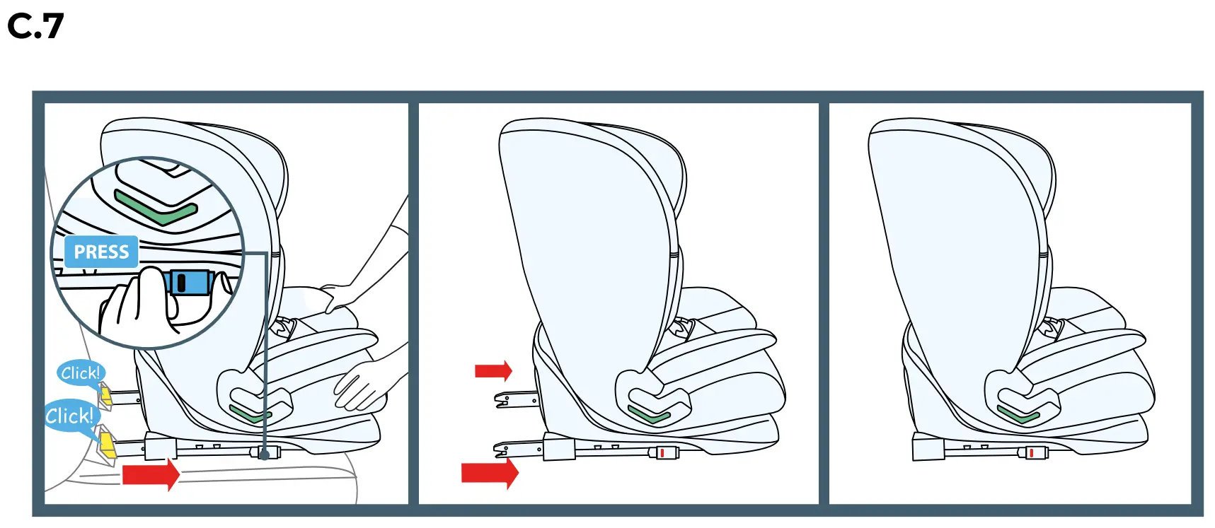 Installation in the car