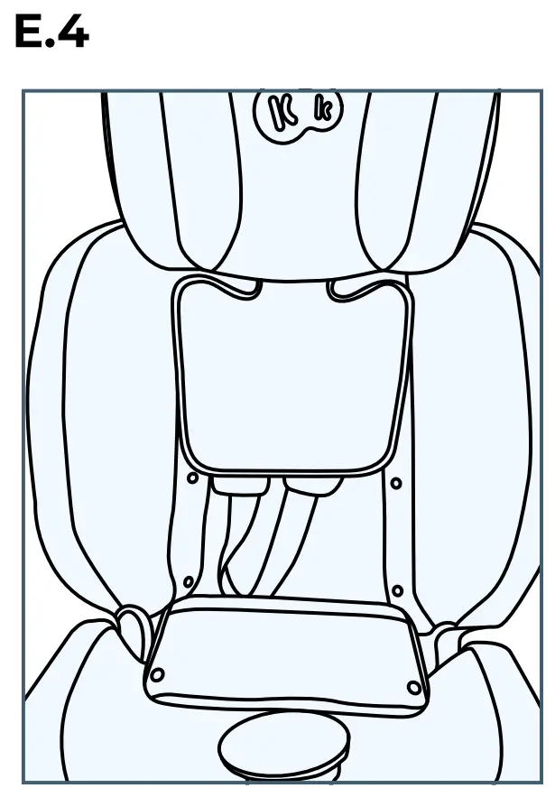 Stowing away the 5-point harness