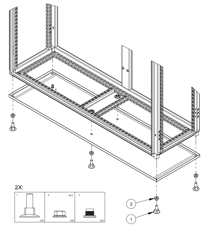 nVent HOFFMAN PLM12 PROLINE Levelers - feager1
