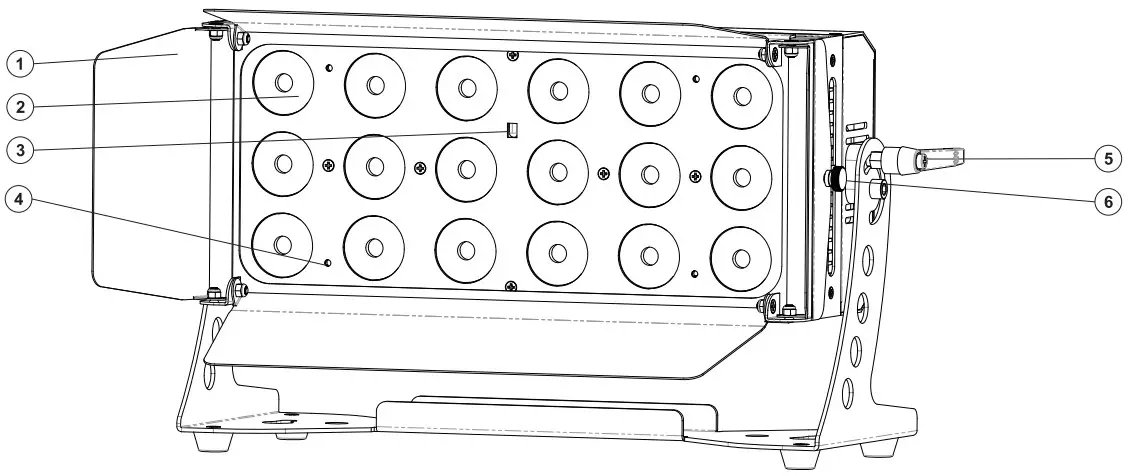 eurolite CLS 9 QCL RGB WW 18 7W Floodlight - DESCRIPTION