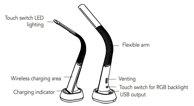 Immax 08973L Corella Table Lamp - Fig 1