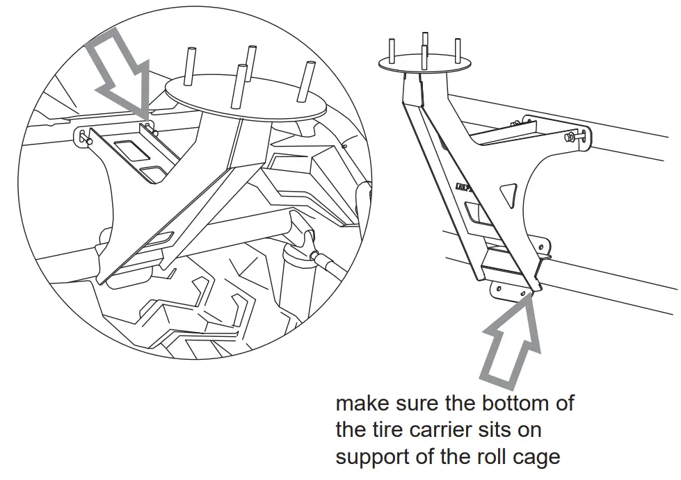 AFX MOTORSPORTS POR015 Spare Tire Carrier - tools 2