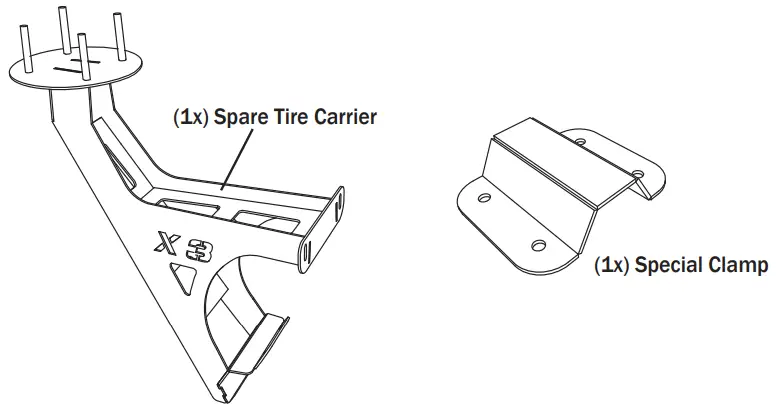 AFX MOTORSPORTS POR015 Spare Tire Carrier - tools