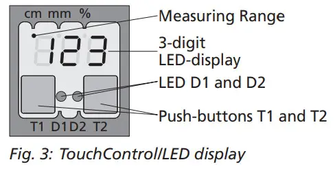 microsonic crm+25-IU-TC-E Ultrasonic Sensors with One Analogue Output - Measuring Range