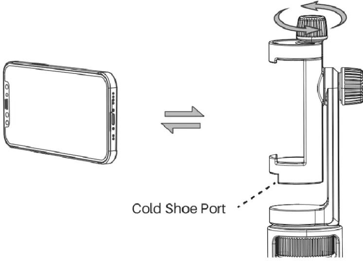 KAIESS TP06 62 Inch Selfie Stick Tripod - phone holder 2