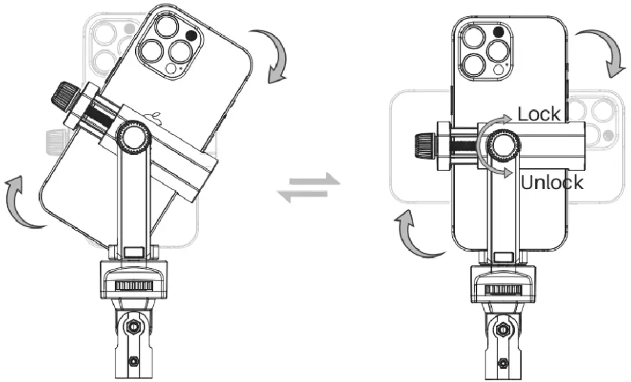 KAIESS TP06 62 Inch Selfie Stick Tripod - phone holder 4