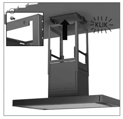 NOVY 7600 Series Wall Mounted Flatline - chimney hood