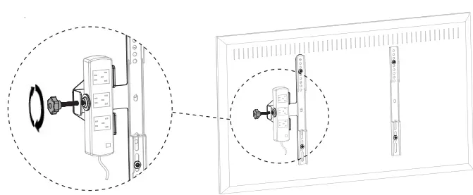 V I V O MOUNT-PS02V Power Strip-Surge Protector VESA Mount-FIG11