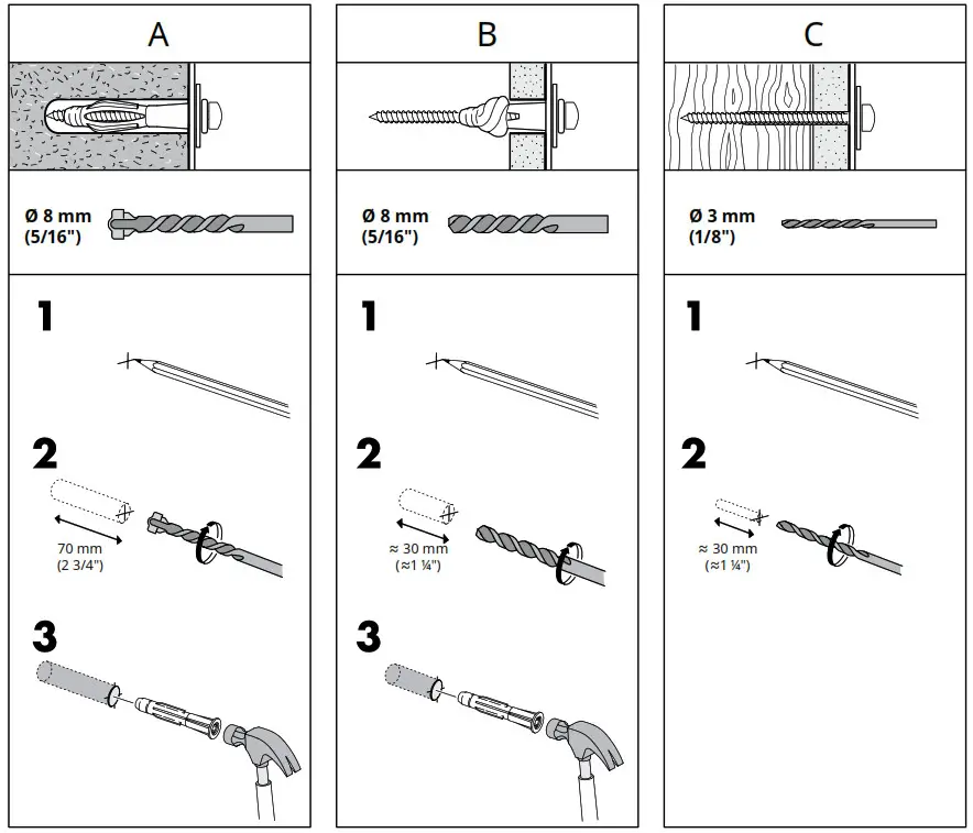IKEA STALL Shoe Cabinet with 3 Compartments - FIG 01