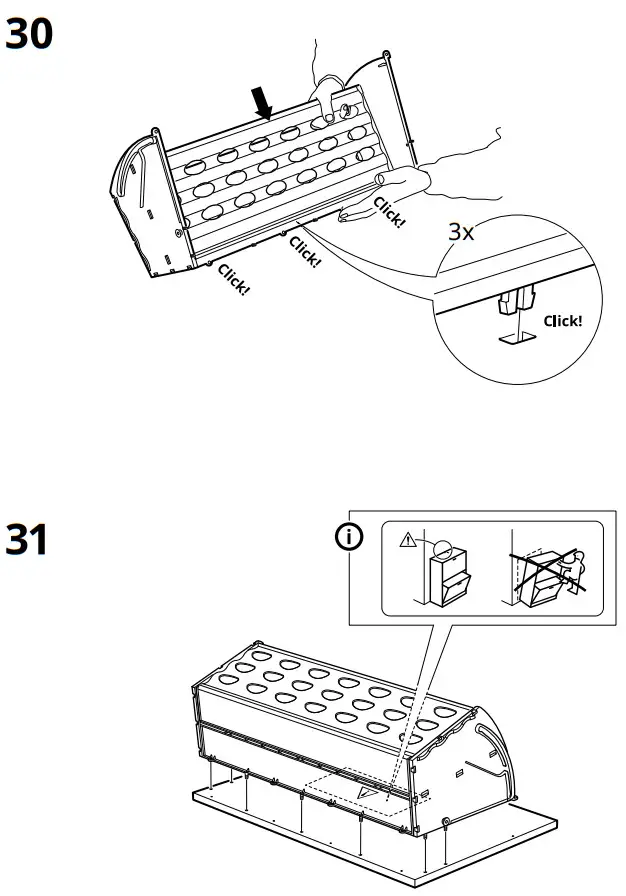 IKEA STALL Shoe Cabinet with 3 Compartments - FIG 17