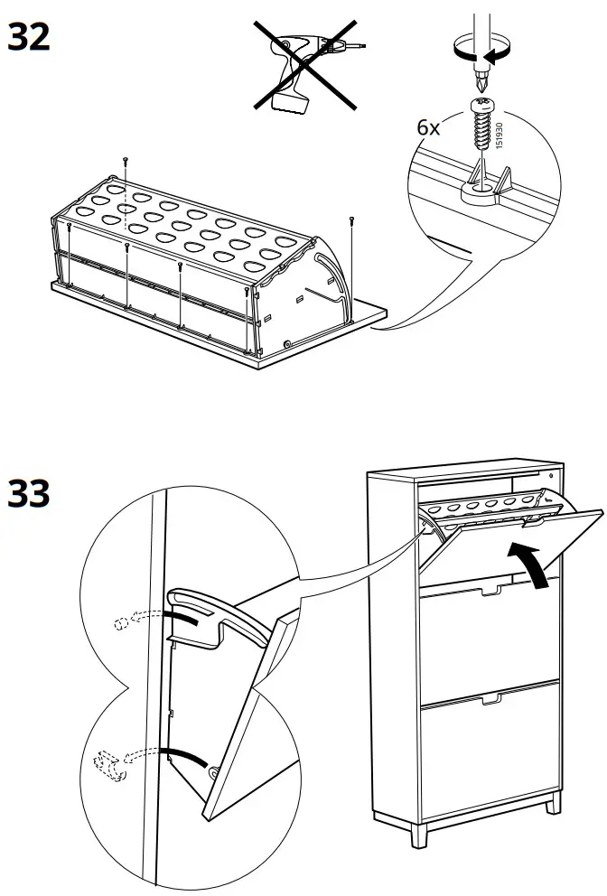 IKEA STALL Shoe Cabinet with 3 Compartments - FIG 18